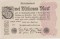 Германия, 2 миллиона марок 1923, рейхсбанкнота (не нотгельд !), разновидность с розетками справа, водяной знак –круги, серия без номера, XF