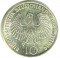 ФРГ, 10 марок, 1972, олимпиада в Мюнхене, олимпийский огонь, 15,5 гр, KM# 135