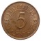Маврикий, 5 центов, 2005, KM# 52