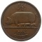 Ирландия, 1/2 пенни, 1949, Свинья с поросятами, KM# 10