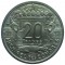 Французские Коморские острова, 20 франков, 1964, редкие