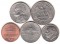 Монеты США, 5 шт