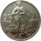 Чехословакия, 25 крон, 1954. 10-летие словацкого восстания, вес16 гр