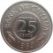 Гайана, 25 центов, 1989