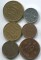 Монеты Финляндия, 6 шт, разный металл