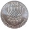 Германия, 5 марок, 1974, 25 лет конституции, серебро 11,2 гр