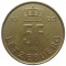 Люксембург, 5 франков, 1990, KM# 65