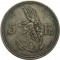 Люксембург, 5 франков, 1929, серебро