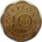 Британский Цейлон, 10  центов, 1951