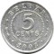 Белиз, 5 центов, 2003