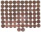 1 цент, США, 72 шт. 1960-2007, погодовка