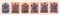 РСФСР, марки, 1922, Надпечатка пятиконечной звезды и нового номинала  на стандартных марках Российской Империи 1908—1917 гг. 