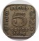 Цейлон, 5 центов, 1920, KM# 108