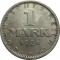 Германия, Веймар, 1 марка, 1924, серебро
