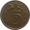 Нидерланды, 5 центов, 1952