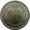 Германия, 10 пфеннигов, 1900 А, UNC, штемпельные